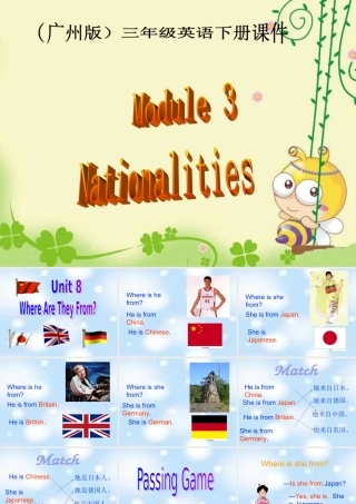 三年级英语下册 Module 3 Unit 8(2)课件 广州版