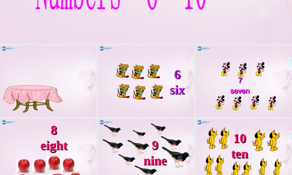 三年级英语上册《Lesson 6 Numbers 6-10》课件2 （新版）冀教版