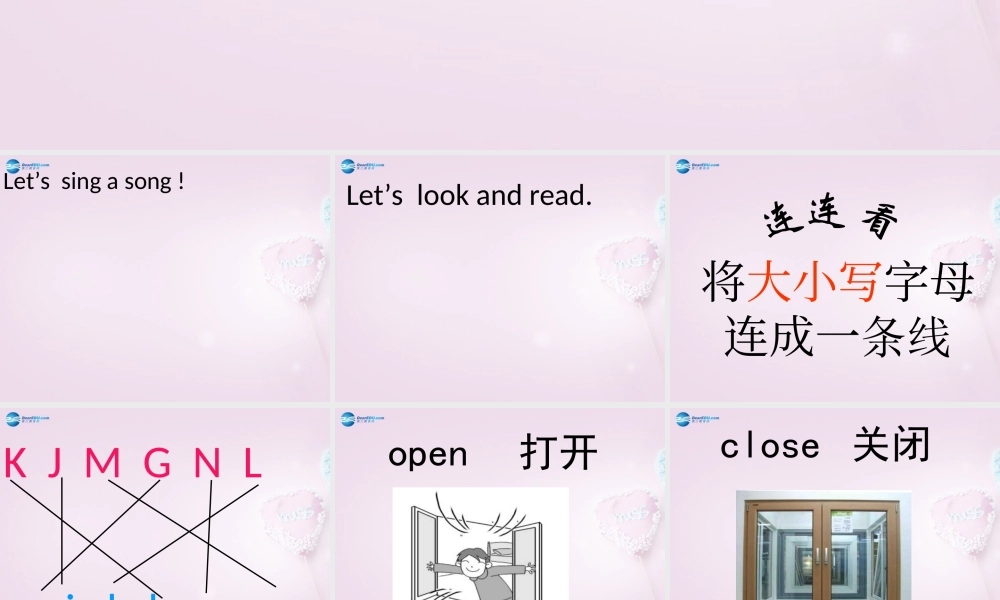 三年级英语上册《Lesson 9 Open and Close》课件2 （新版）冀教版
