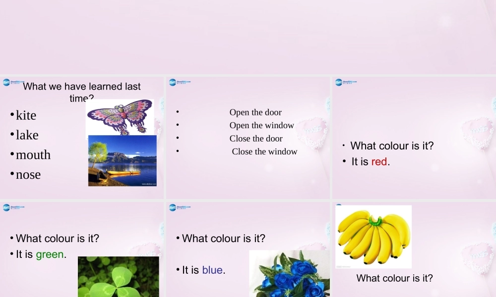 三年级英语上册《Lesson 10 Red, Yellow, Blue,Green》课件3 （新版）冀教版