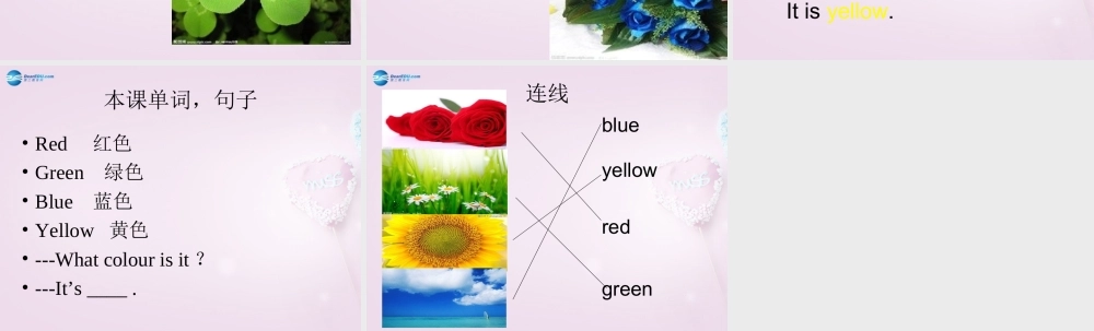 三年级英语上册《Lesson 10 Red, Yellow, Blue,Green》课件3 （新版）冀教版