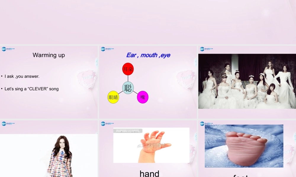 三年级英语上册《Lesson 14 My Body》课件2 （新版）冀教版