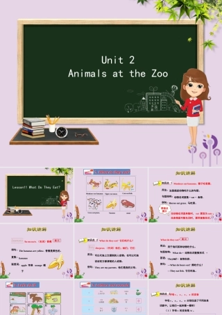 三年级英语下册 Unit 2 Animals at the Zoo Lesson 11 What Do They Eat课件 冀教版（三起）-冀教版小学三年级下册英语课件