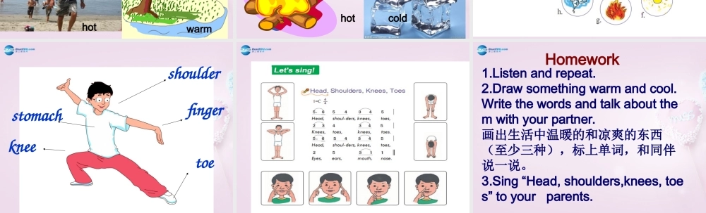 三年级英语上册《Lesson 16 Warm and Cool》课件2 （新版）冀教版