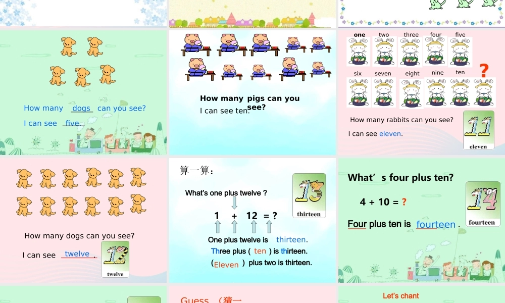 三年级英语下册 module 4 unit 2 thirteen fourteen fifteen课件2 外研版（一起）-外研版小学三年级下册英语课件