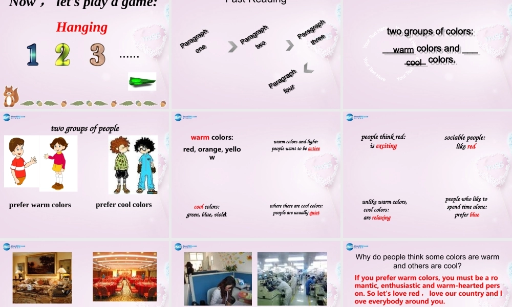 三年级英语上册《Lesson 16 Warm and Cool》课件3 （新版）冀教版