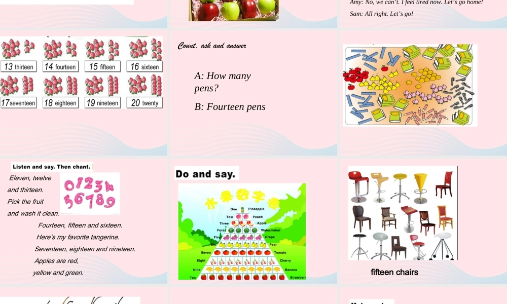 三年级英语下册 module 4 unit 2 thirteen fourteen fifteen课件3 外研版（一起）-外研版小学三年级下册英语课件