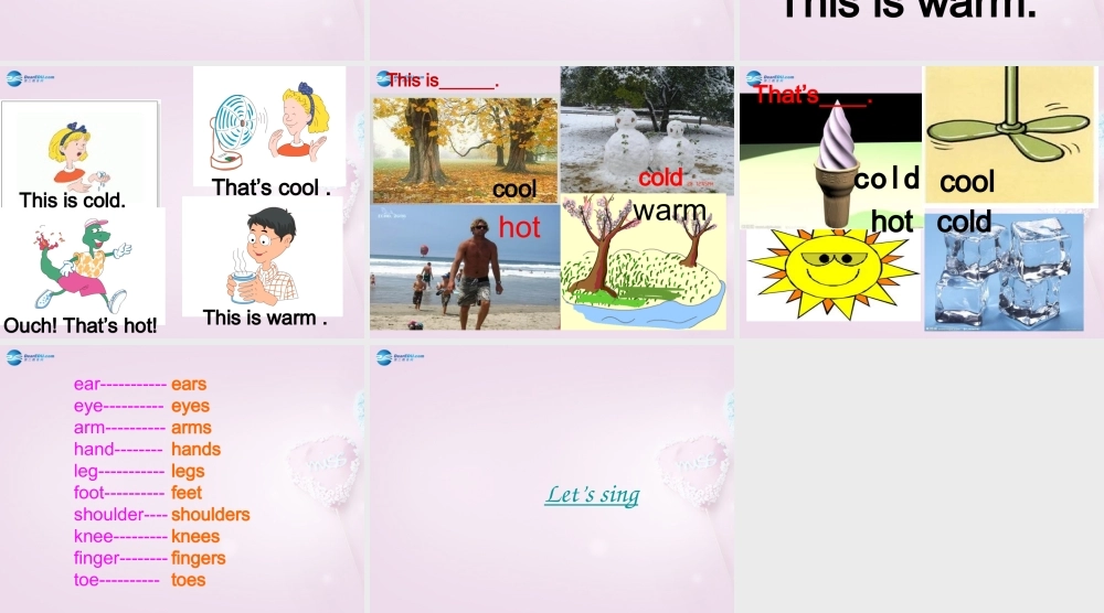 三年级英语上册《Lesson 16 Warm and Cool》课件5 （新版）冀教版