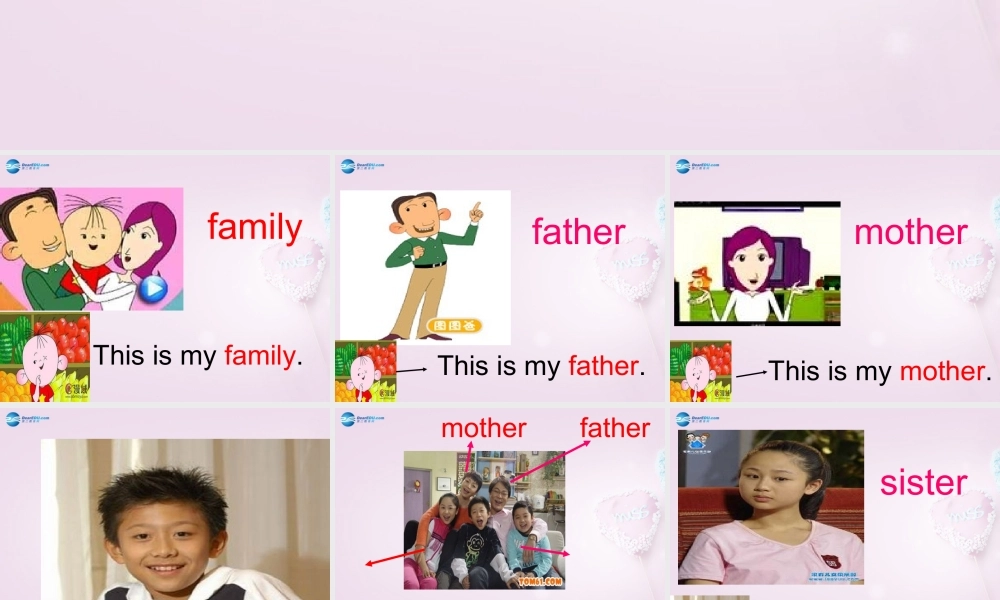 三年级英语上册《Lesson 19 Family》课件2 （新版）冀教版