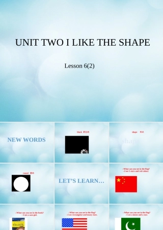 三年级英语下册 Unit 2 I like the shape Lesson 6课件 北京课改版-北京课改版小学三年级下册英语课件