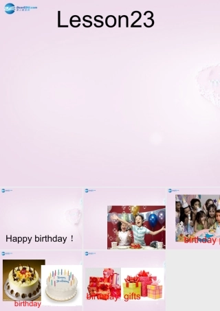 三年级英语上册《Lesson 23 Happy Birthday》课件1 （新版）冀教版