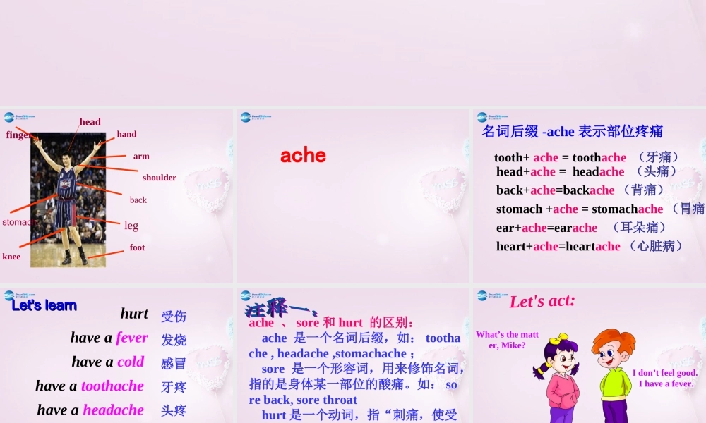 三年级英语上册《Lesson 24 Lynn sees a Doctor》课件1 （新版）冀教版