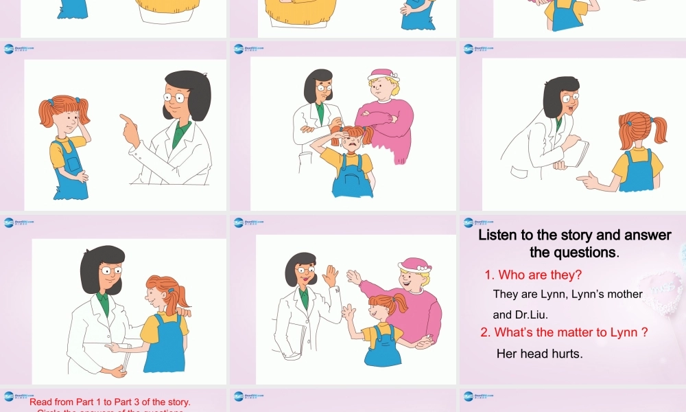 三年级英语上册《Lesson 24 Lynn sees a Doctor》课件2 （新版）冀教版