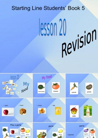 三年级英语上册《Revision1》（Lesson 20）课件 人教新起点-人教新起点小学三年级上册英语课件