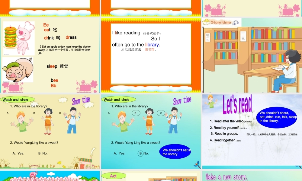 三年级英语下册 Unit 2 In the library（第3课时）课件 牛津译林版（三起）-牛津版小学三年级下册英语课件