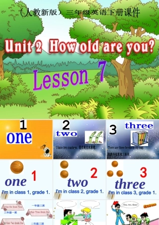 三年级英语下册 Unit 2 Lesson 7(1)课件 人教新版