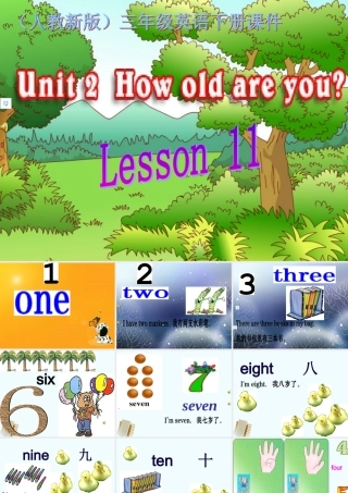 三年级英语下册 Unit 2 Lesson 11(1)课件 人教新版