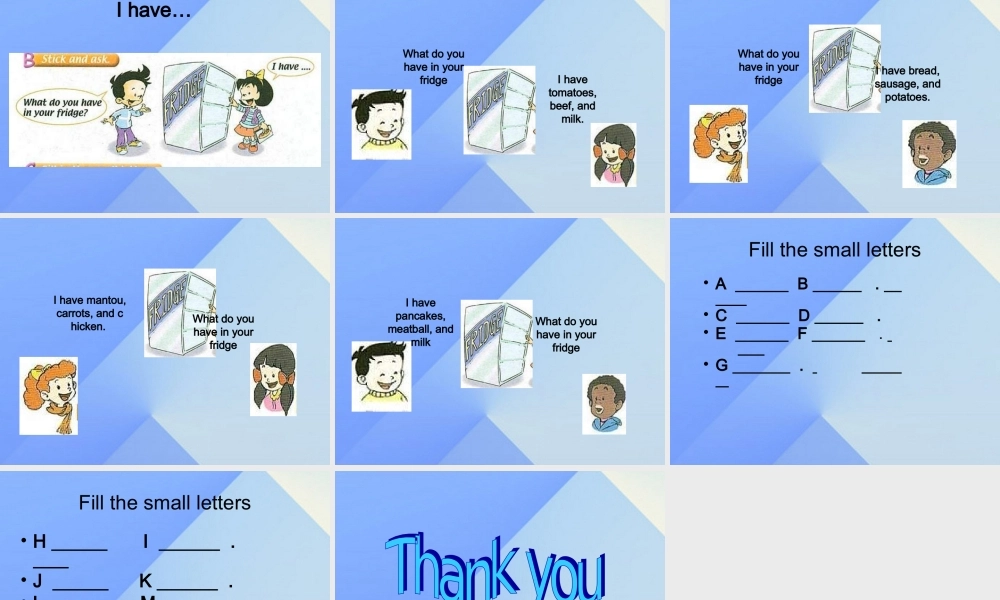 三年级英语上册《Unit 3 My Food》（Lesson 13）课件2  人教新起点-人教新起点小学三年级上册英语课件
