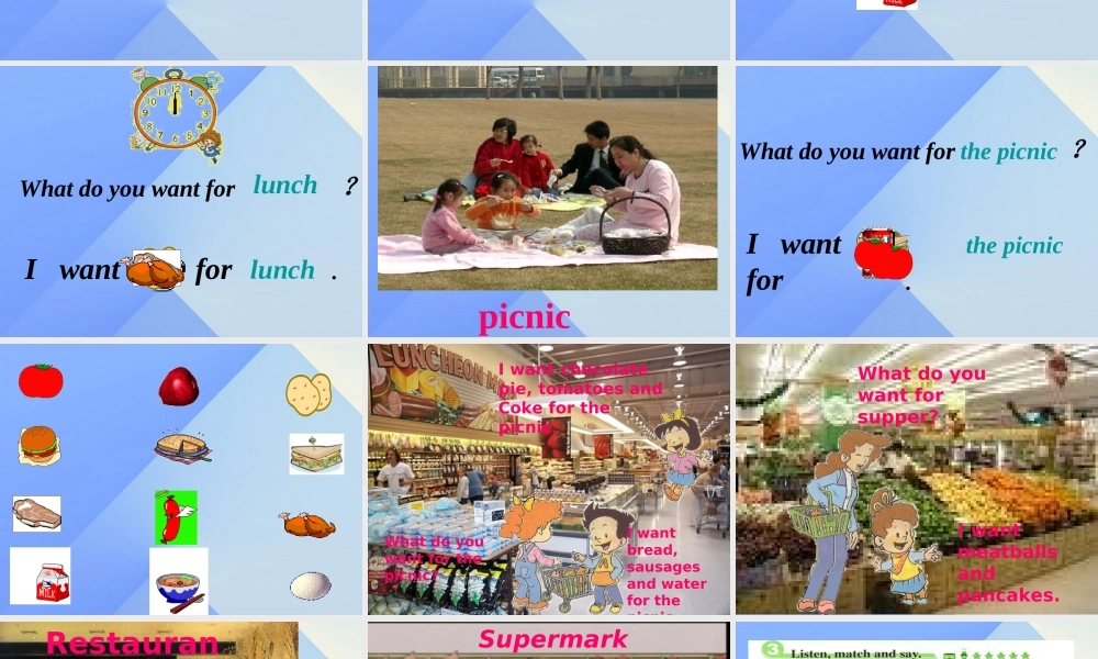 三年级英语上册《Unit 3 My Food》课件1 人教新起点-人教新起点小学三年级上册英语课件