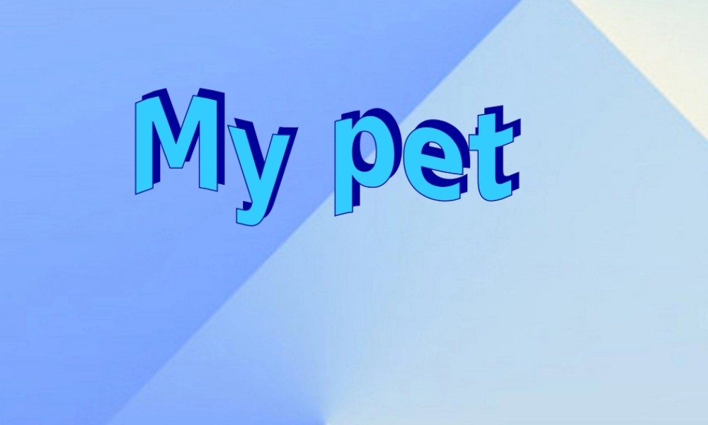 三年级英语上册《Unit 4 pets》课件1 人教新起点-人教新起点小学三年级上册英语课件