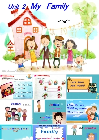 三年级英语下册 Unit 2 My Family part a课件 陕旅版-陕旅版小学三年级下册英语课件