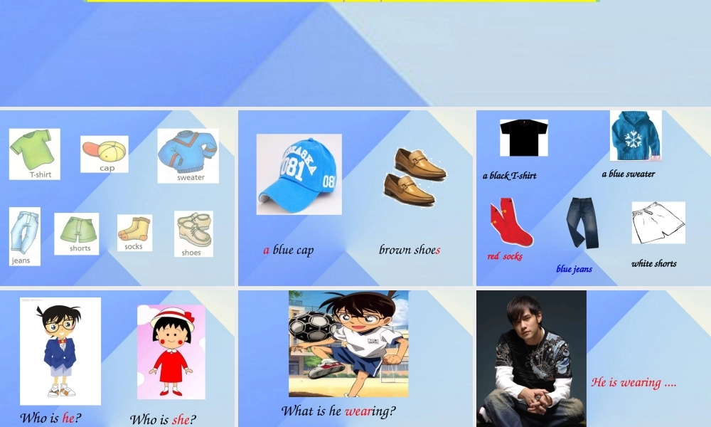 三年级英语上册《Unit 5 clothes》课件2 人教新起点-人教新起点小学三年级上册英语课件