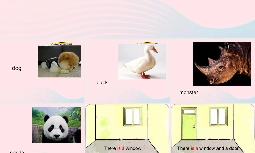 三年级英语下册 module 6 unit 2 there is a small monster课件1 外研版（一起）-外研版小学三年级下册英语课件