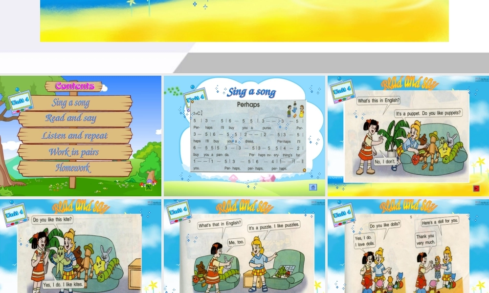 三年级英语上册Unit4第二课时课件 苏教牛津版