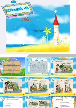 三年级英语上册Unit4第二课时课件 苏教牛津版