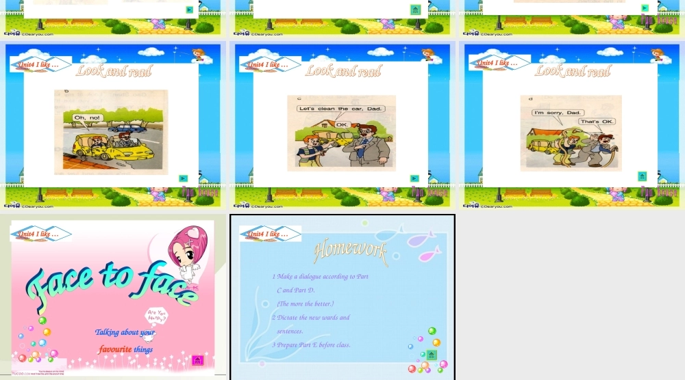 三年级英语上册Unit4第三课时课件 苏教牛津版