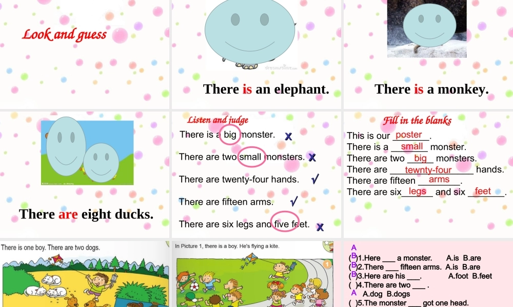 三年级英语下册 module 6 unit 2 there is a small monster课件4 外研版（一起）-外研版小学三年级下册英语课件