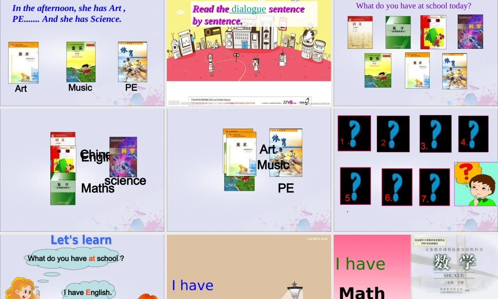 三年级英语下册 Module 6 Unit 2 What does Lingling have at school（1）教学课件 外研版（三起）-外研版小学三年级下册英语课件