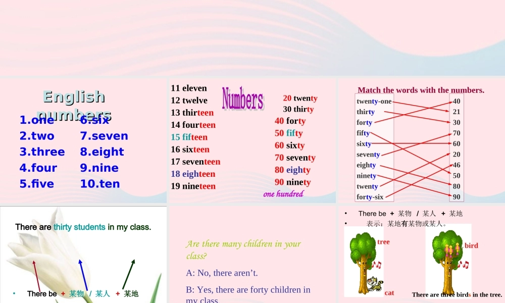 三年级英语下册 module 7 unit 1 are there many children in your class课件2 外研版（一起）-外研版小学三年级下册英语课件