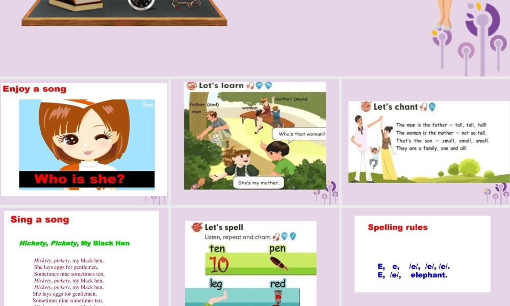 三年级英语下册 Unit 2 My family（第2课时）课件 人教PEP版-人教PE级下册英语课件