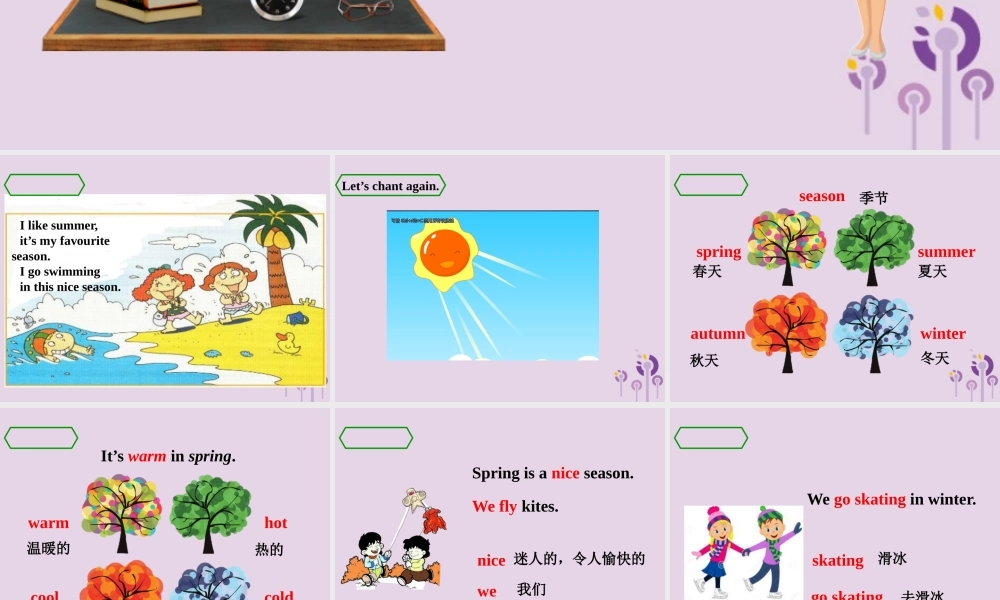 三年级英语下册 Module 7 Unit 1 We fly kites in spring课件 外研版（三起）-外研版小学三年级下册英语课件