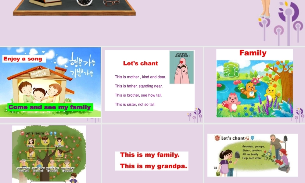 三年级英语下册 Unit 2 My family（第4课时）课件 人教PEP版-人教PEP小学三年级下册英语课件