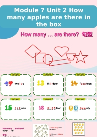 三年级英语下册 module 7 unit 2 how many apples are there in the box课件1 外研版（一起）-外研版小学三年级下册英语课件
