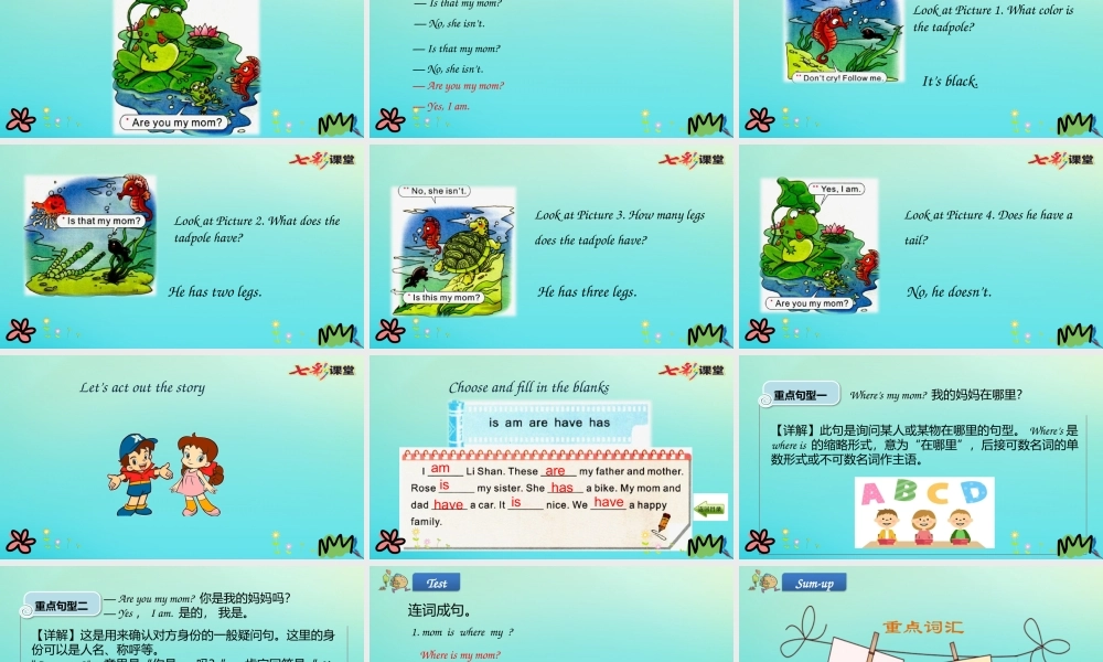 三年级英语下册 Unit 2 My Family（第4课时）课件 陕旅版（三起）-陕旅版小学三年级下册英语课件