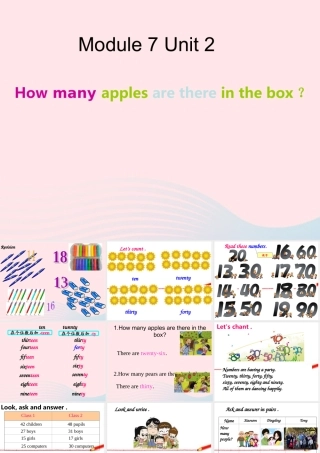 三年级英语下册 module 7 unit 2 how many apples are there in the box课件4 外研版（一起）-外研版小学三年级下册英语课件