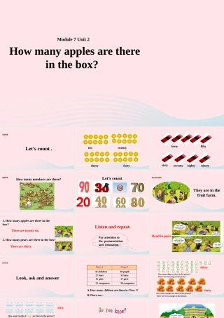 三年级英语下册 module 7 unit 2 how many apples are there in the box课件5 外研版（一起）-外研版小学三年级下册英语课件