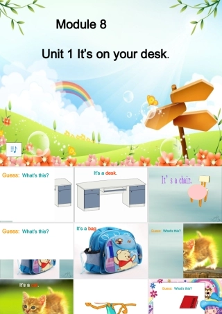 三年级英语下册 Module 8 Unit 1 It’s on your desk（2）教学课件 外研版（三起）-外研版小学三年级下册英语课件