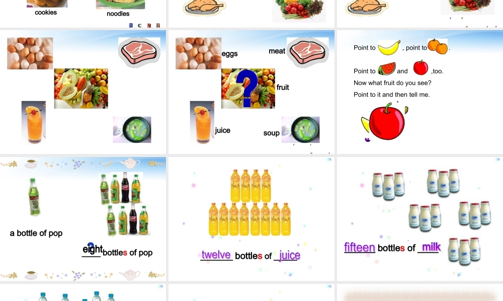 三年级英语下册 unit1 lesson9Let`s Eat ! Let`s Drink课件2 冀教版