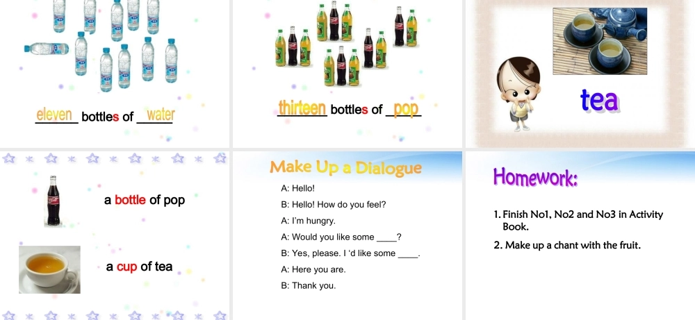 三年级英语下册 unit1 lesson9Let`s Eat ! Let`s Drink课件2 冀教版