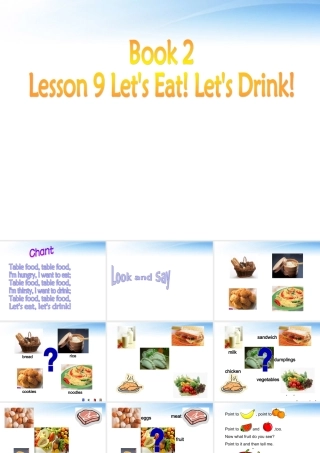 三年级英语下册 unit1 lesson9Let`s Eat ! Let`s Drink课件2 冀教版