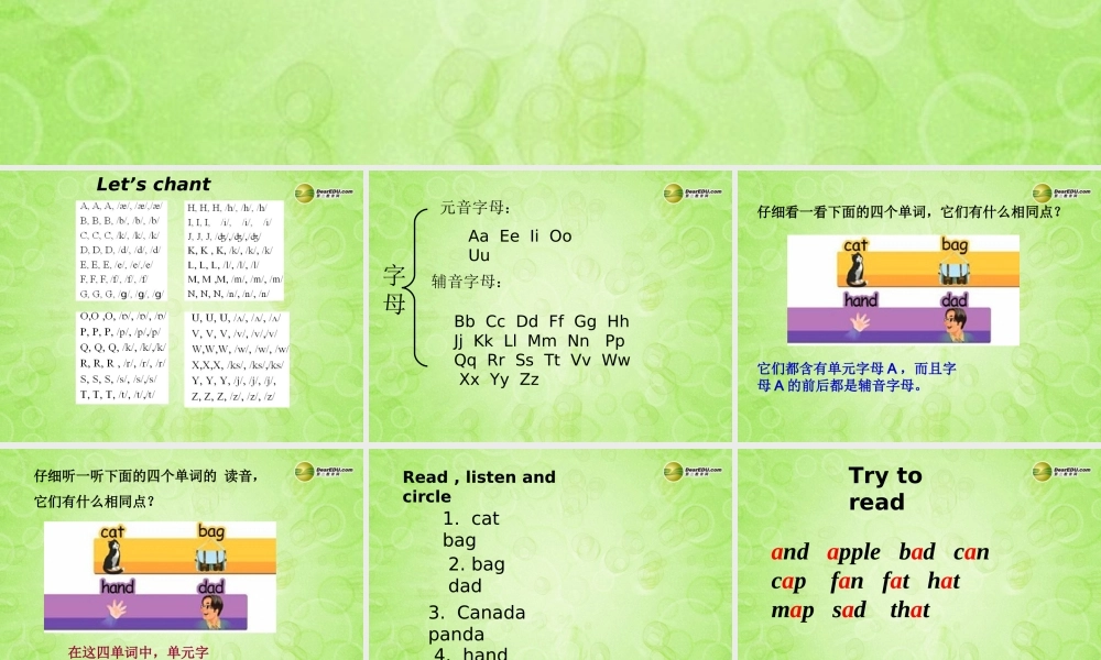 三年级英语下册 Unit1 Part A  Let’s learn课件 人教PEP（标准版）