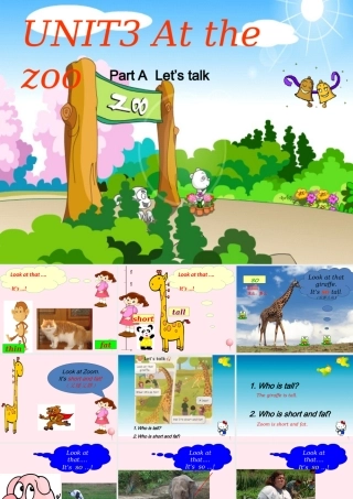 三年级英语下册 Unit 3 At the zoo A Let's talk教学课件 人教PEP-人教PEP小学三年级下册英语课件