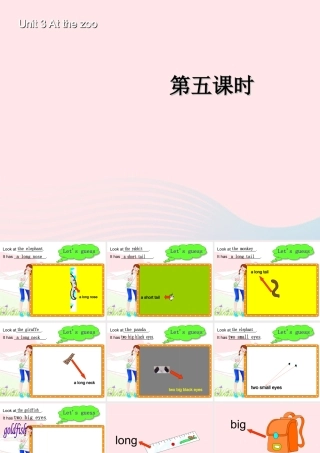 三年级英语下册 Unit 3 At the zoo B Let's talk教学课件 人教PEP-人教PEP小学三年级下册英语课件