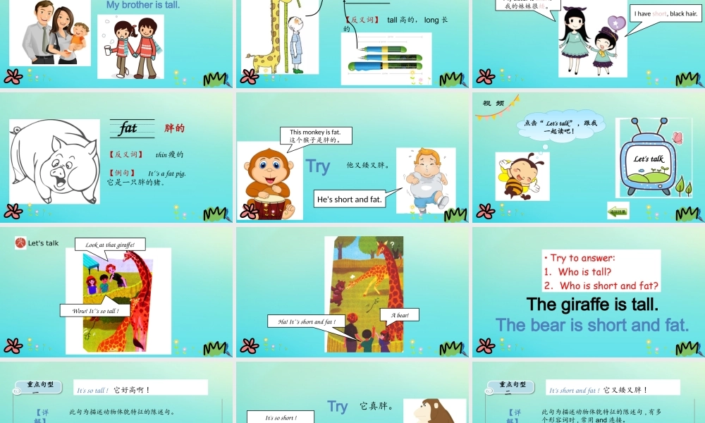 三年级英语下册 Unit 3 At the Zoo Part A（第1课时）课件 人教PEP版-人教PEP小学三年级下册英语课件