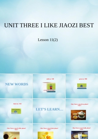 三年级英语下册 Unit 3 I like Jiaozi best Lesson 11课件 北京课改版-北京课改版小学三年级下册英语课件