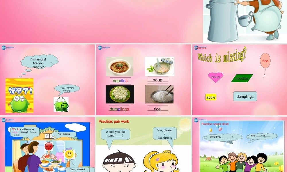 三年级英语下册 Unit3 Food and Meals Lesson14 would you like some soup课件 冀教版（三起）-冀教版小学三年级下册英语课件